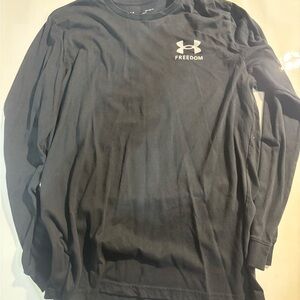 Under Armour Freedom Long Sleeve Black Tee